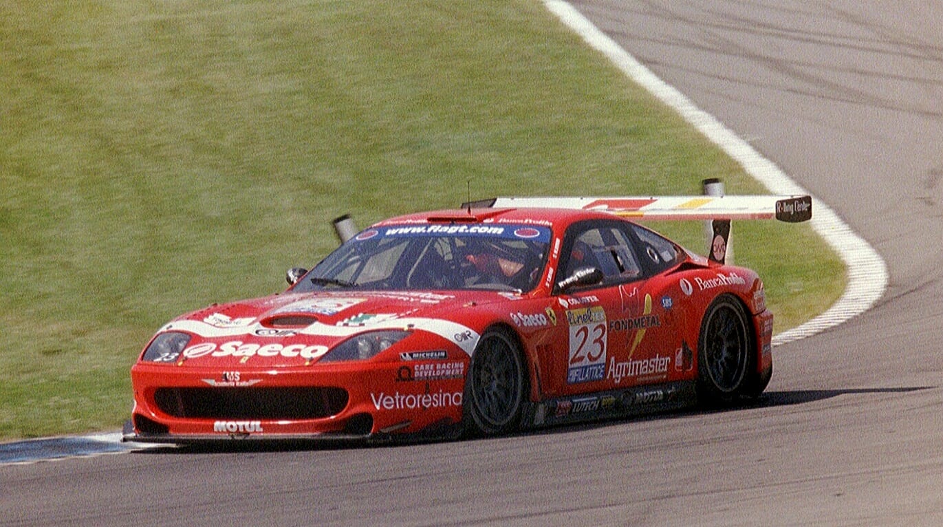 The Ferrari 550 Maranello GT1 car of Matteo Bobbi and Thomas Biagi