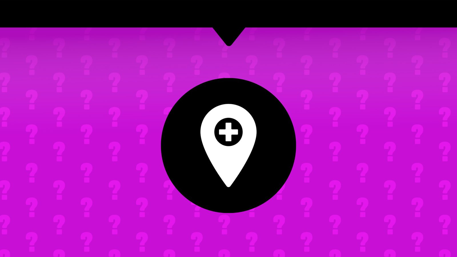 Forza Horizon 6 Expansion 1 placeholder art on Steam: a map pin with a plus sign over a pattern of question marks