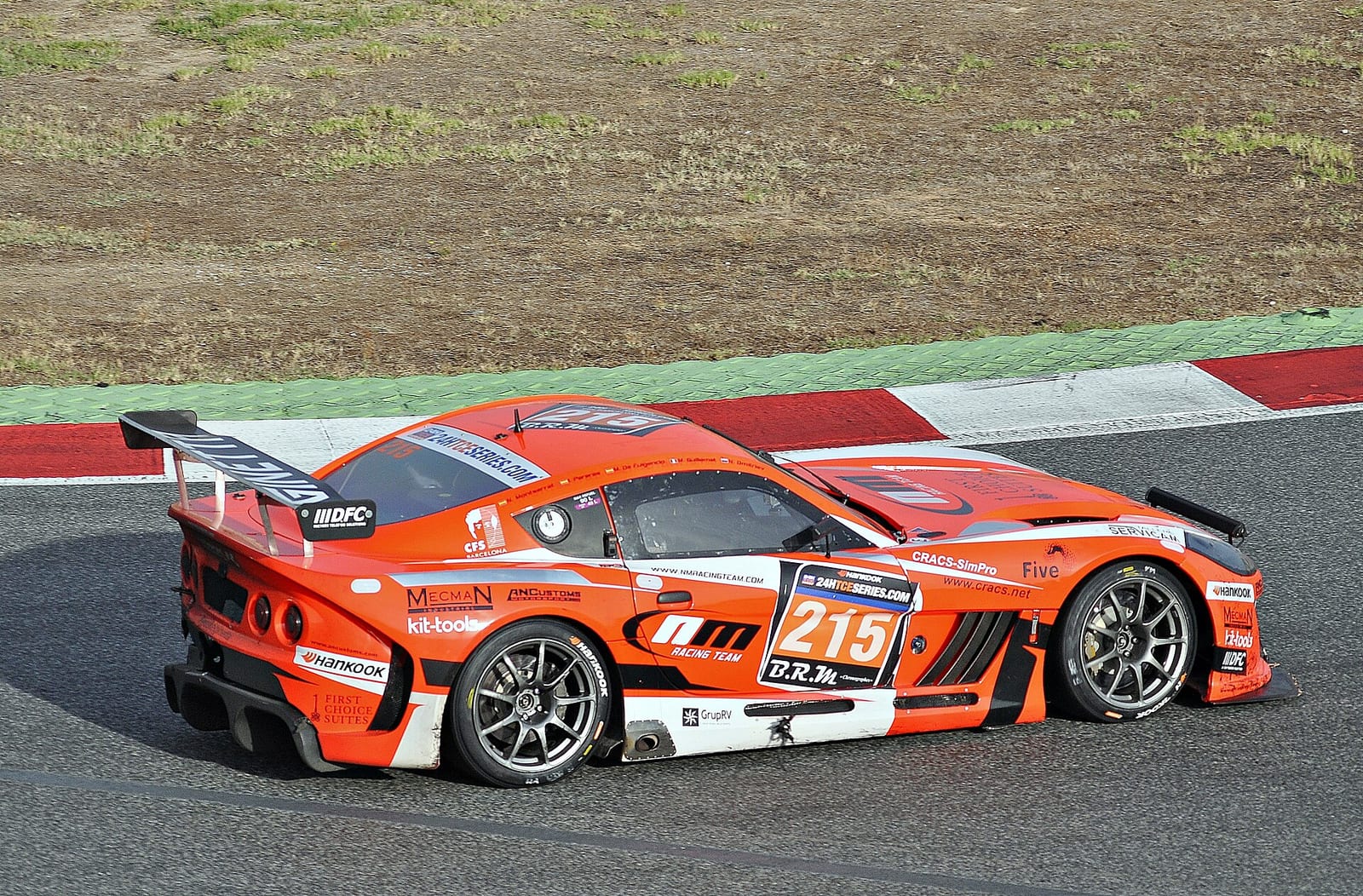 Ginetta G55 GT4 race car on track
