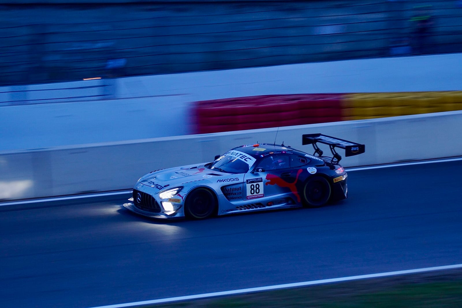 Mercedes-AMG GT3 of Akkodis ASP at the 2022 Spa 24 Hours