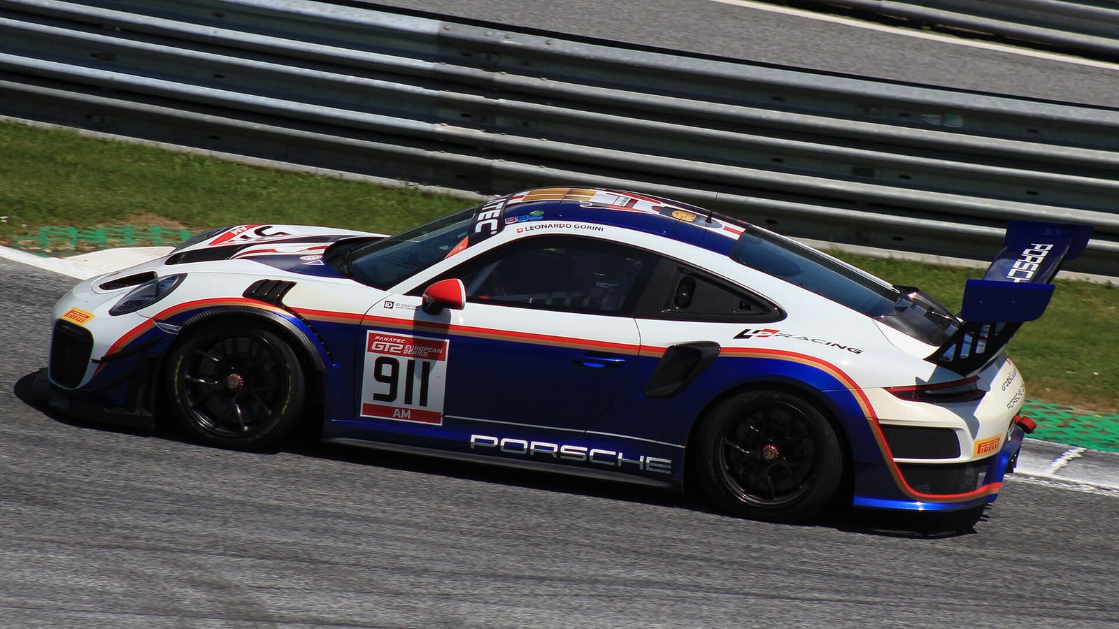 Porsche 911 GT2 RS Clubsport racing at the Red Bull Ring