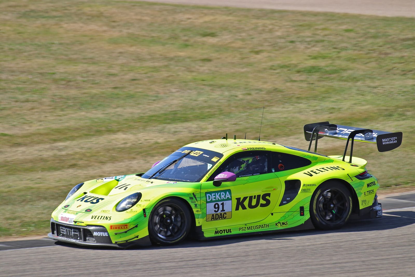 Porsche 911 GT3 R (992) of Manthey in the DTM