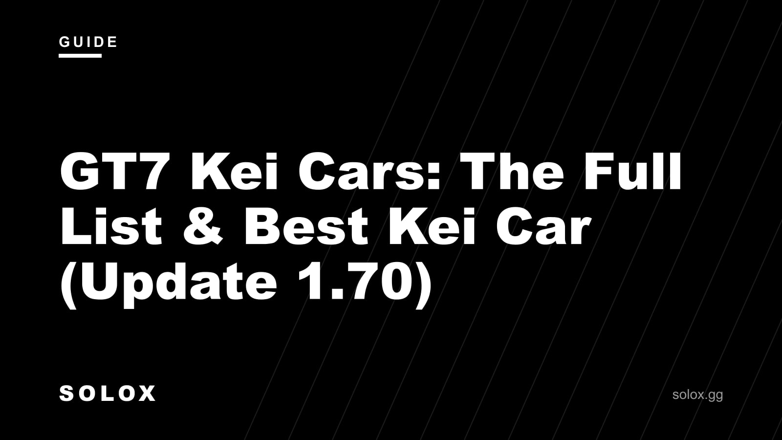 GT7 Kei Cars: The Full List & Best Kei Car (Update 1.70) cover