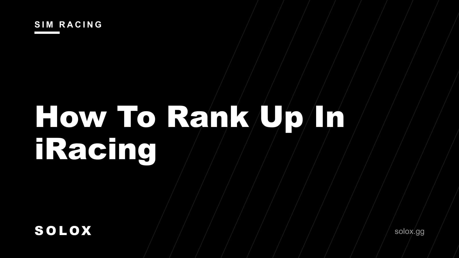 How To Rank Up In iRacing cover