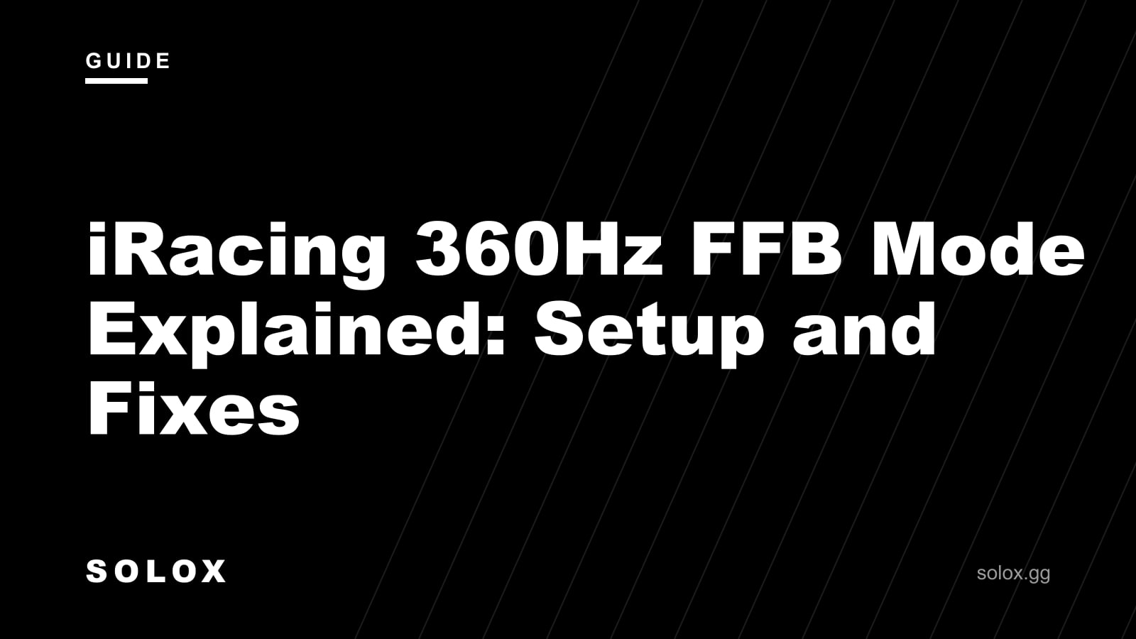 iRacing 360Hz FFB Mode Explained: Setup and Fixes cover