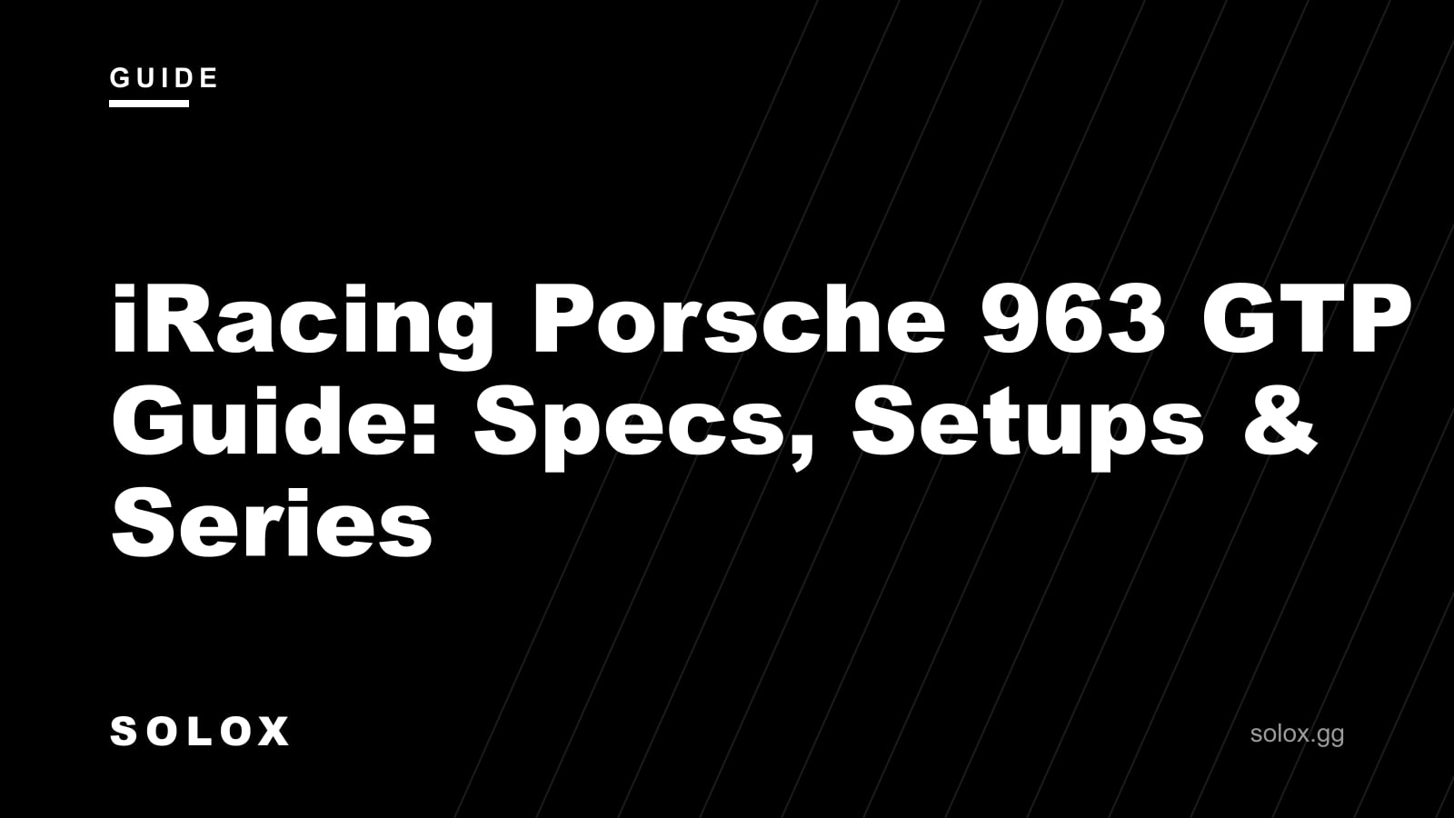 iRacing Porsche 963 GTP Guide: Specs, Setups & Series cover