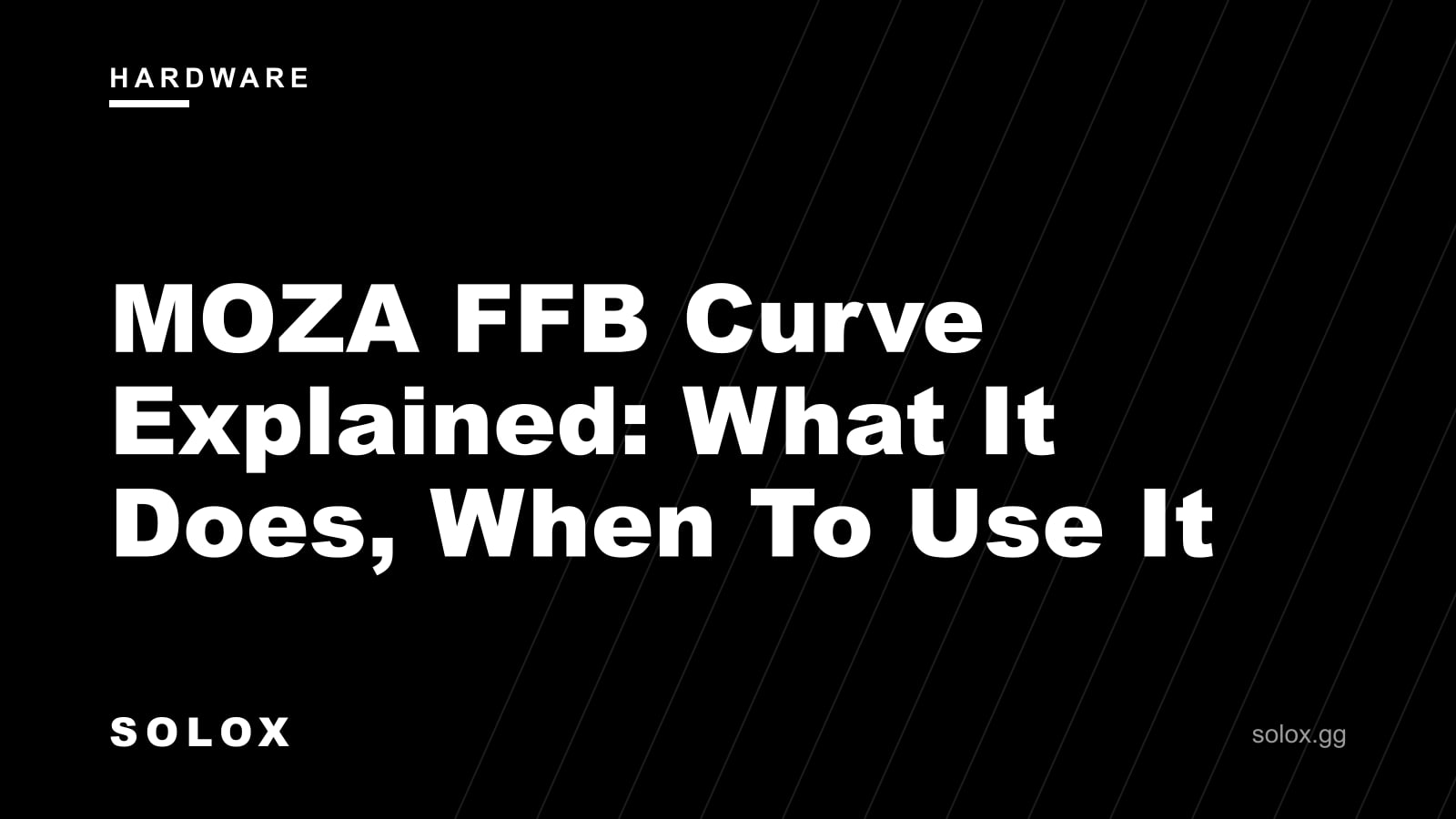 MOZA FFB Curve Explained: What It Does, When To Use It cover