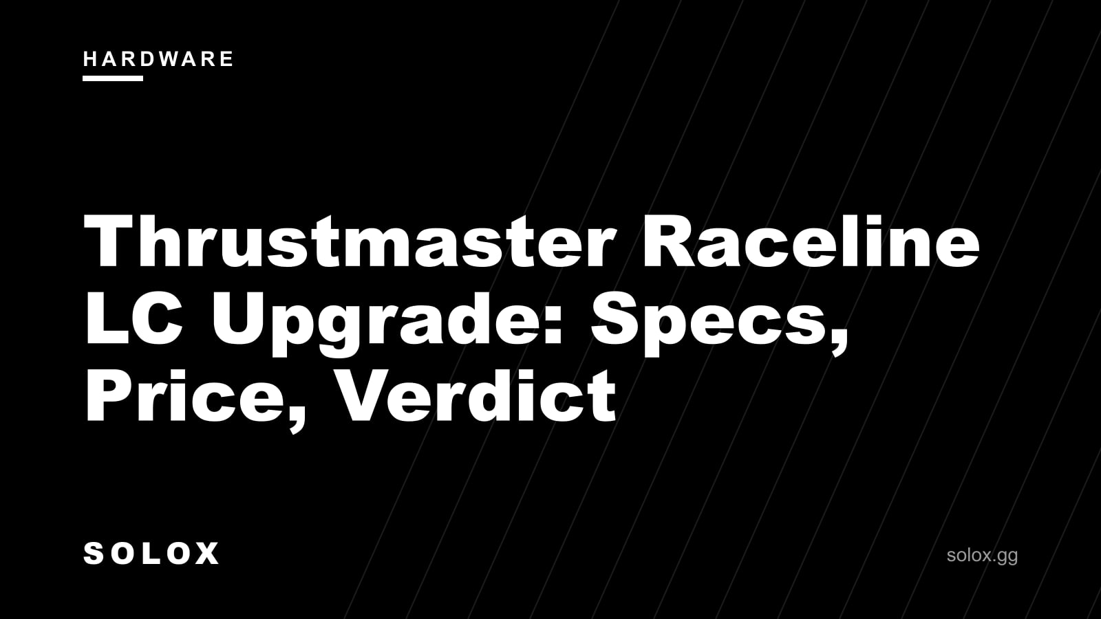 Thrustmaster Raceline LC Upgrade: Specs, Price, Verdict cover