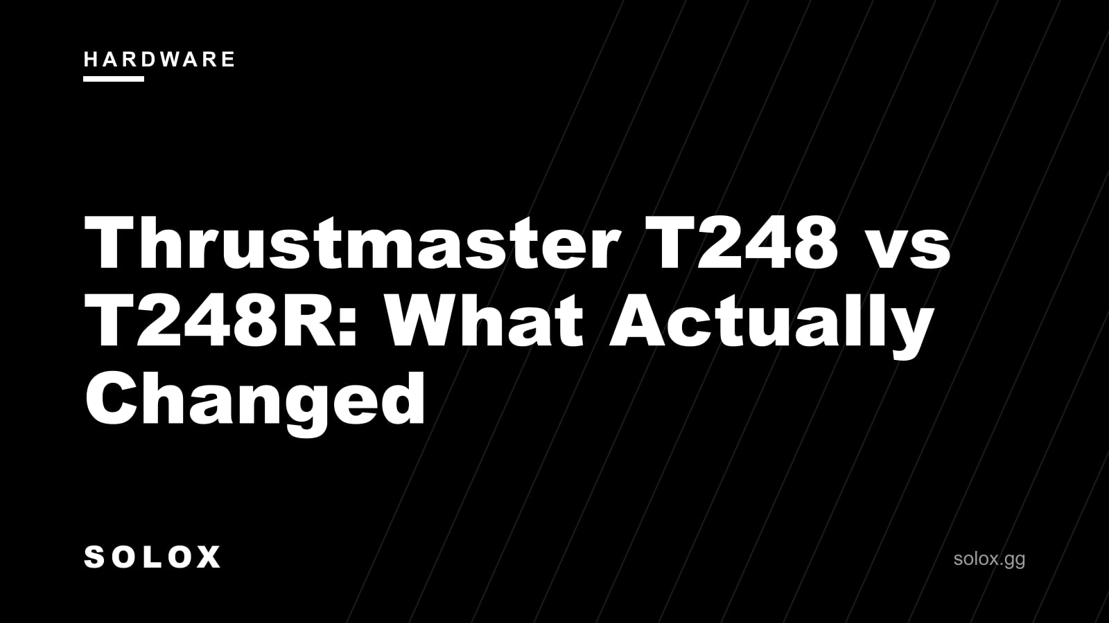 Thrustmaster T248 vs T248R: What Actually Changed cover