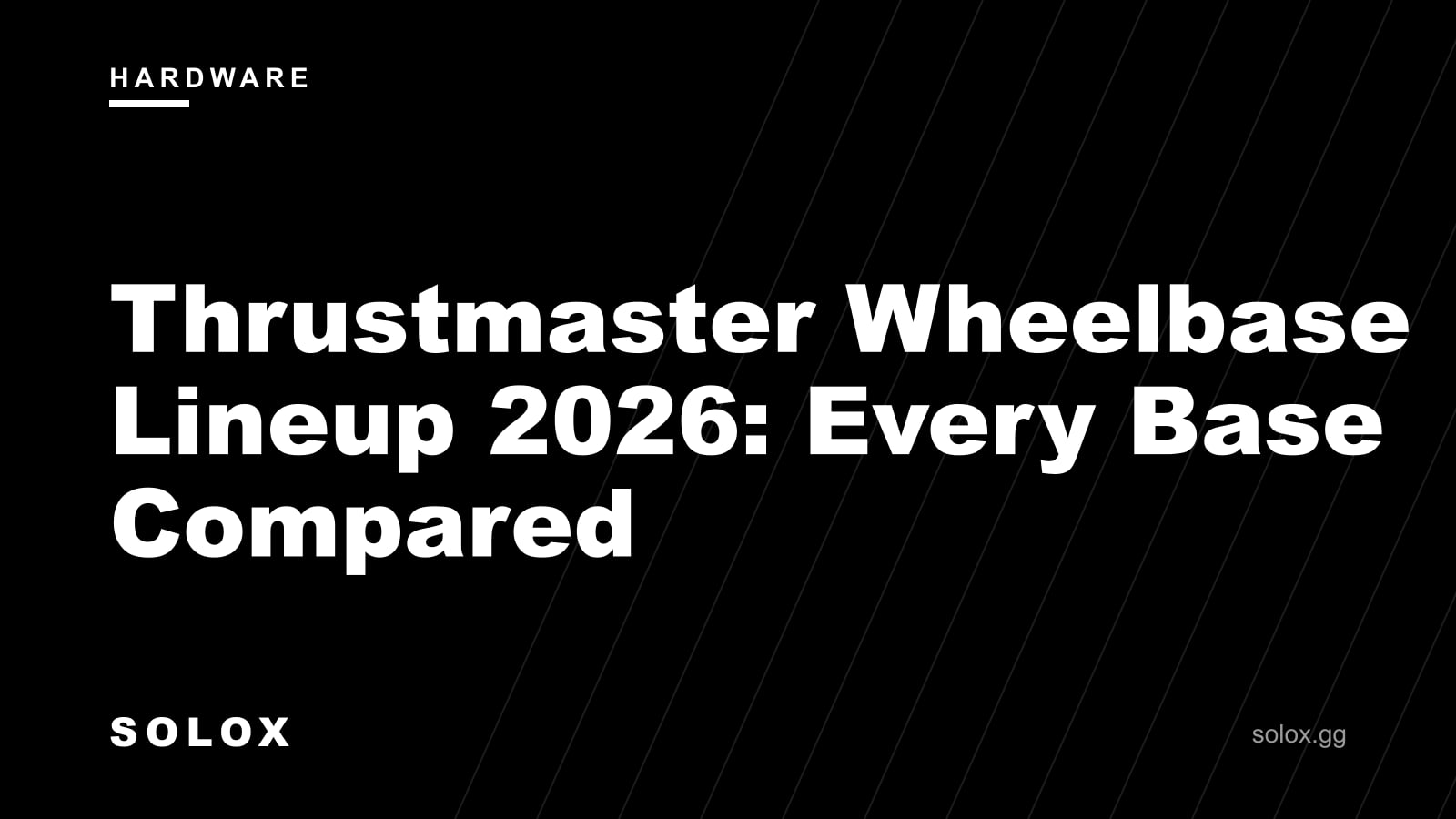 Thrustmaster Wheelbase Lineup 2026: Every Base Compared cover