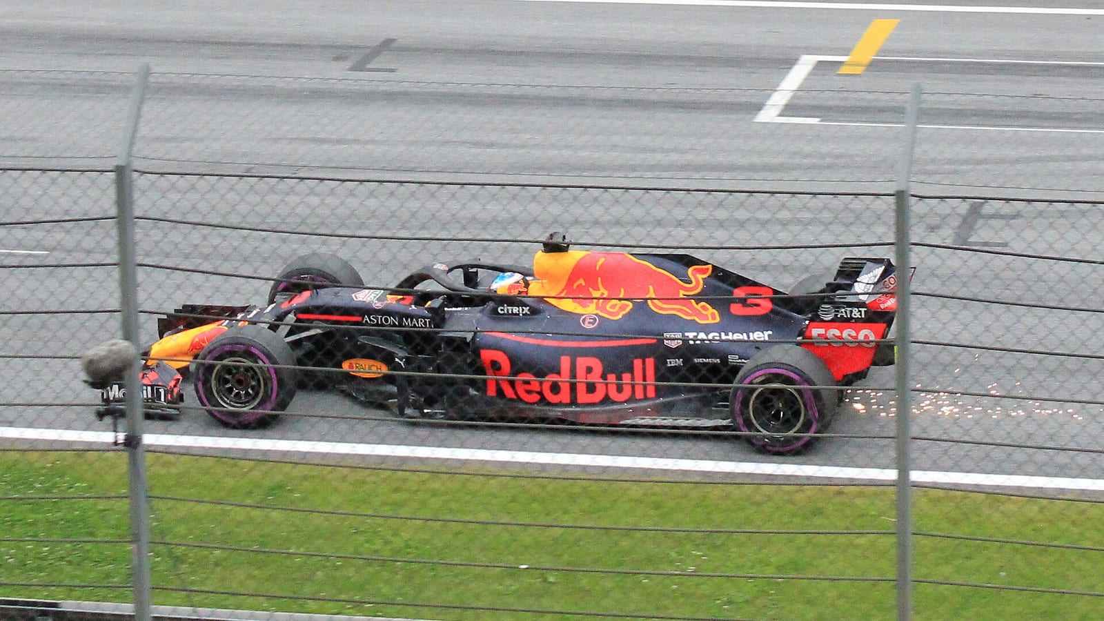 Daniel Ricciardo in the Red Bull RB14 at the Red Bull Ring in 2018