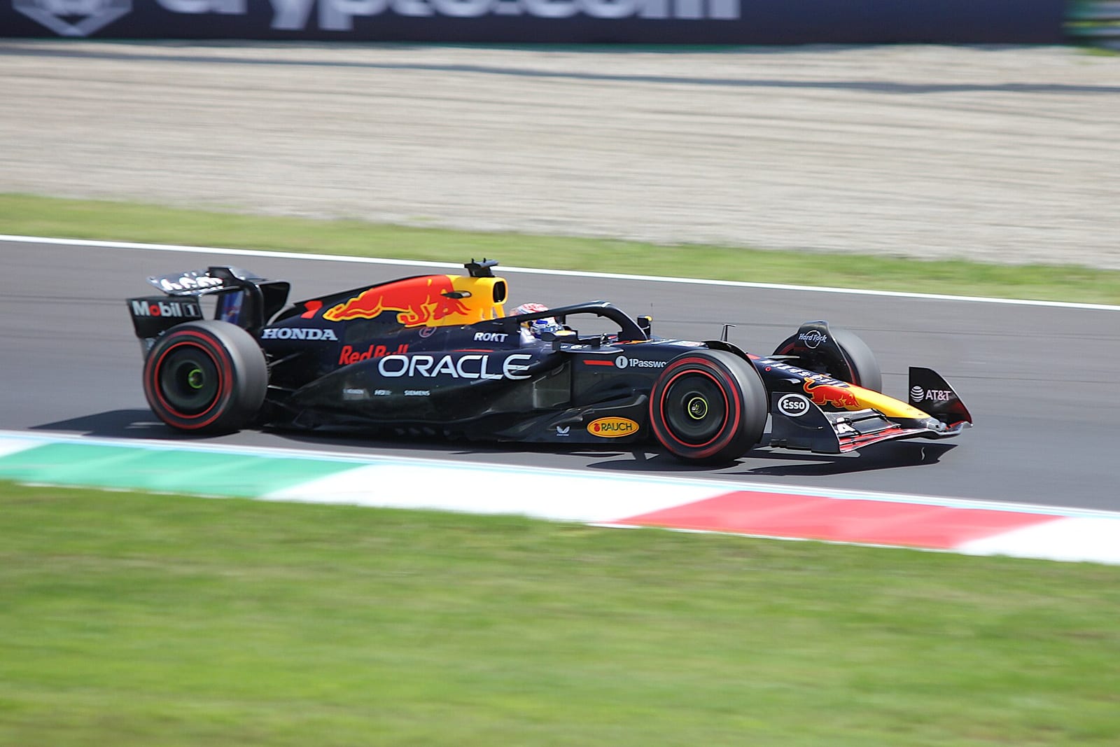 Max Verstappen in the Red Bull RB21 during third practice for the 2025 Italian Grand Prix at Monza