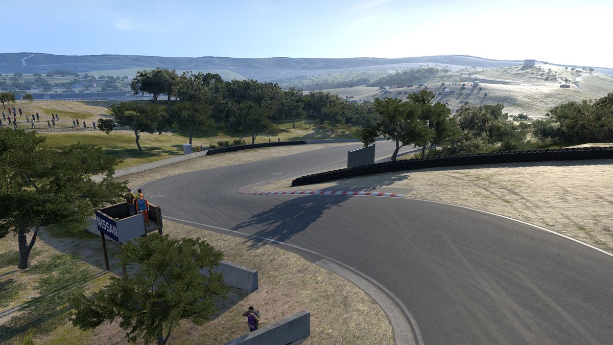 Laguna Seca Historic in RaceRoom, the 1980s layout