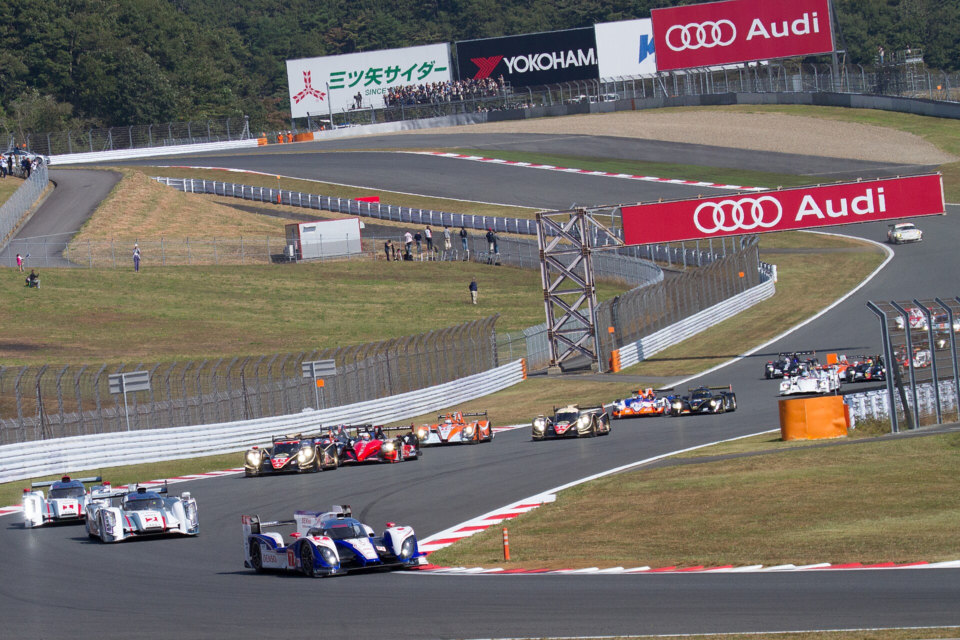 The start of the 6 Hours of Fuji World Endurance Championship race in 2012
