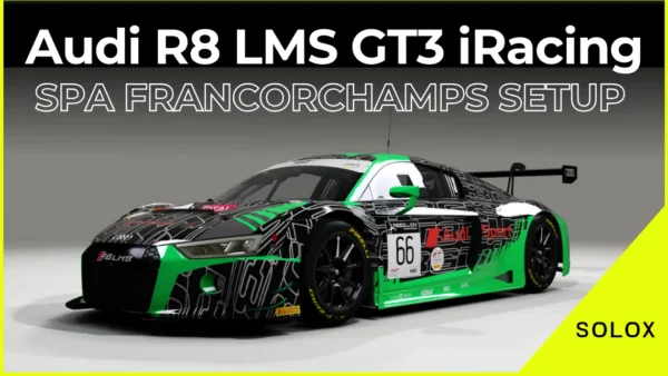 Audi R8 LMS GT3 iRacing Spa Francorchamps Setup