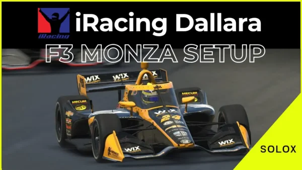 iRacing Dallara F3 Monza Setup