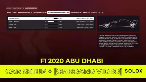 F1 2020 Abu Dhabi Car Setup + [Onboard Video]