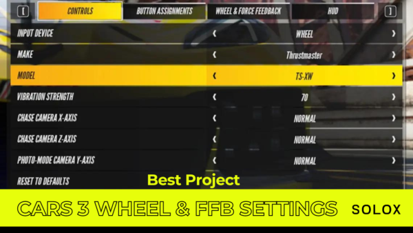 Best Project Cars 3 Wheel & FFB Settings