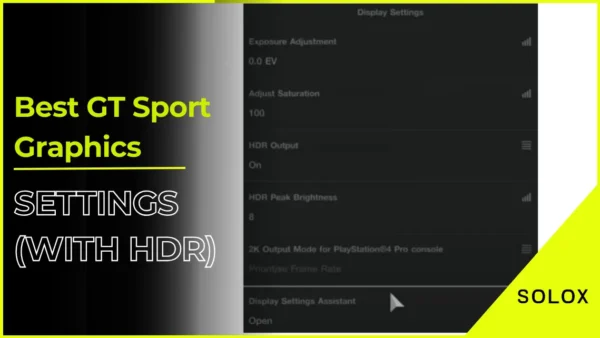 Best GT Sport Graphics Settings (With HDR)