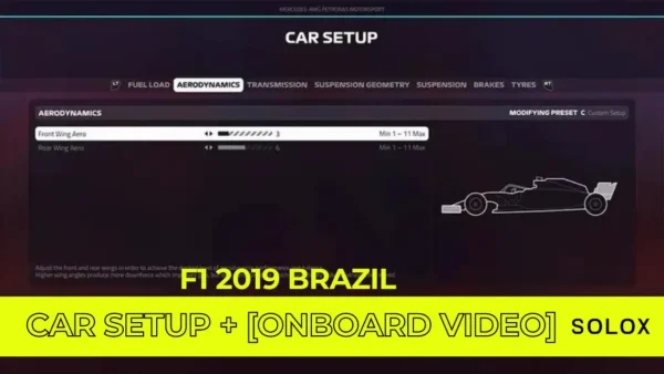 F1 2019 Brazil Car Setup + [Onboard Video]