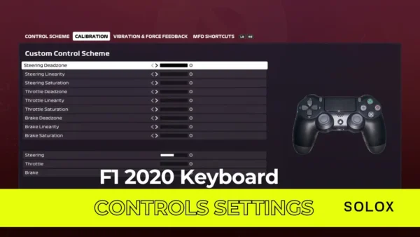 F1 2020 Keyboard Controls Settings