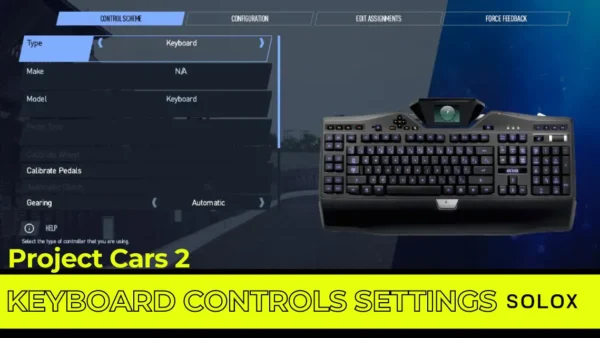 Project Cars 2 Keyboard Controls Settings