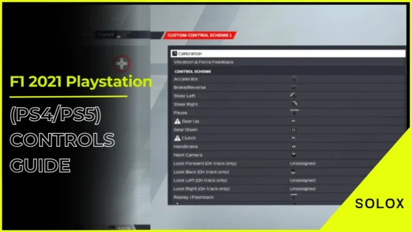 F1 2021 Playstation (PS4/PS5) Controls Guide