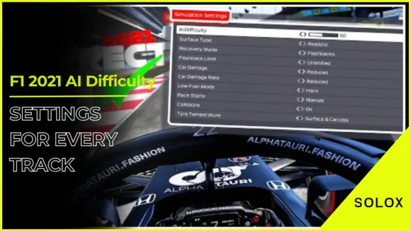 F1 2021 AI Difficulty Settings for Every Track
