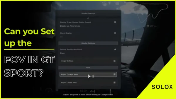 Can you Set up the FOV in GT Sport?