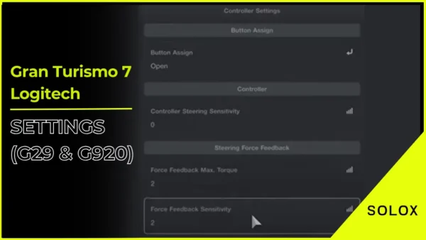 Gran Turismo 7 Logitech Settings (G29 & G920)