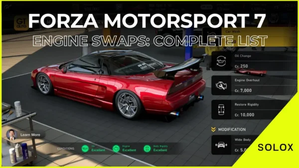 Forza Motorsport 7 Engine Swaps: Complete List