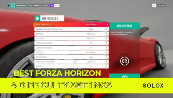 Best Forza Horizon 4 Difficulty Settings