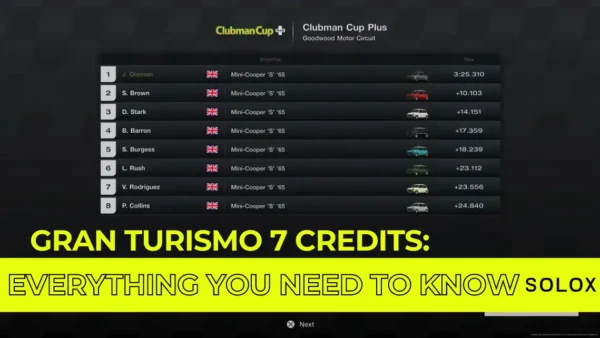 Gran Turismo 7 Credits: Everything you Need to Know