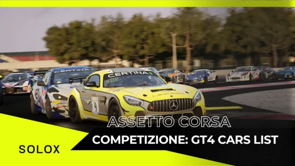 Assetto Corsa Competizione: GT4 Cars List
