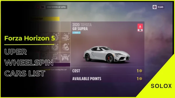 Forza Horizon 5 Super Wheelspin Cars List