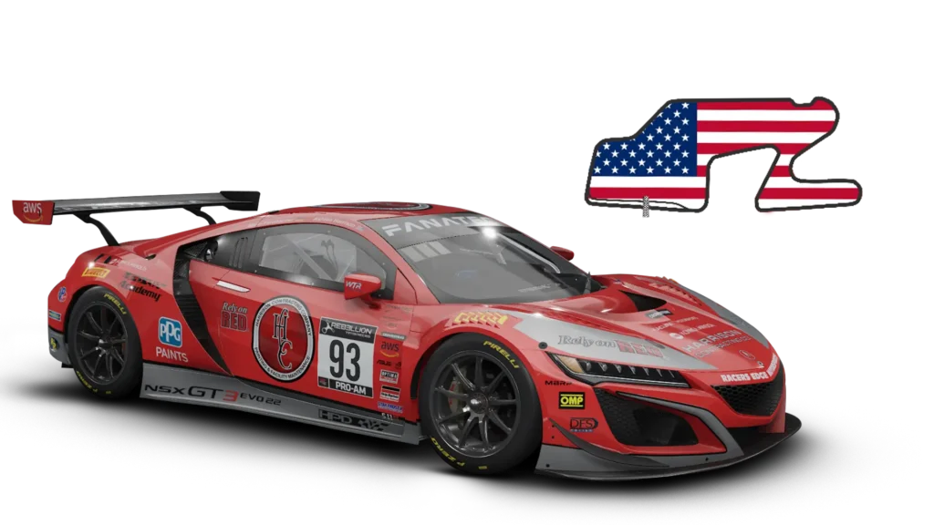 ACC Watkins Glen Setup Honda NSX GT3 EVO