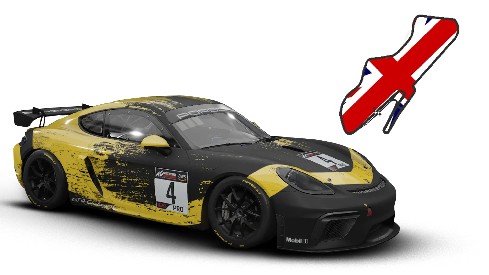 1.10 PORSCHE 718 CAYMAN GT4 – DONINGTON