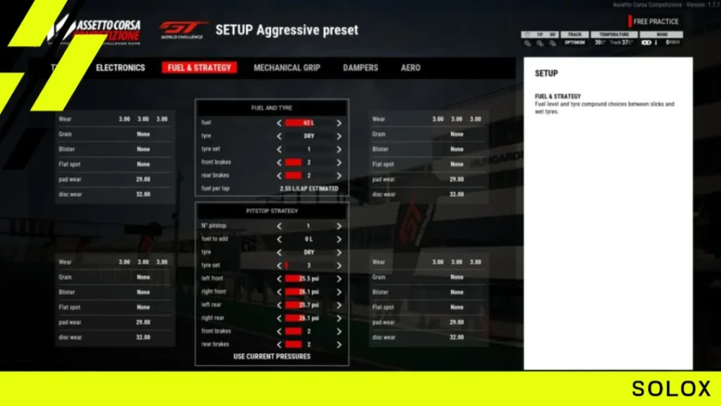The Advantage of ACC's Ideal Line and ABS Settings