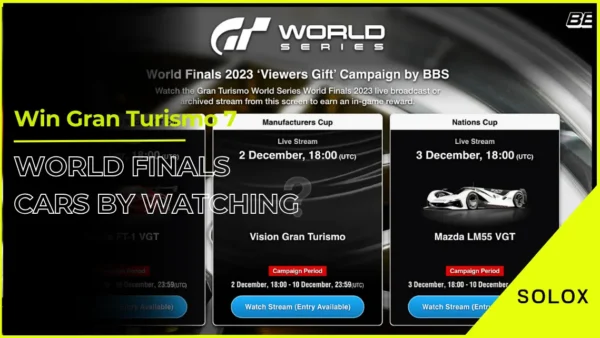 Win Gran Turismo 7 World Finals Cars by Watching