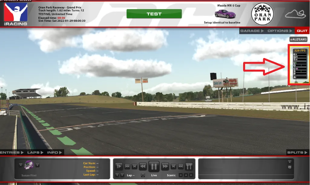 Adjusting iRacing Framerate Cap