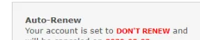 Disabling Auto Renew iRacing